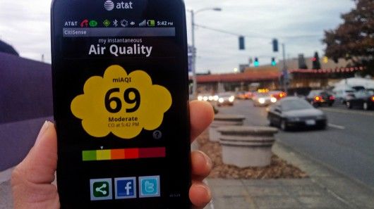 "Smartphone" aptiks oro kokybę